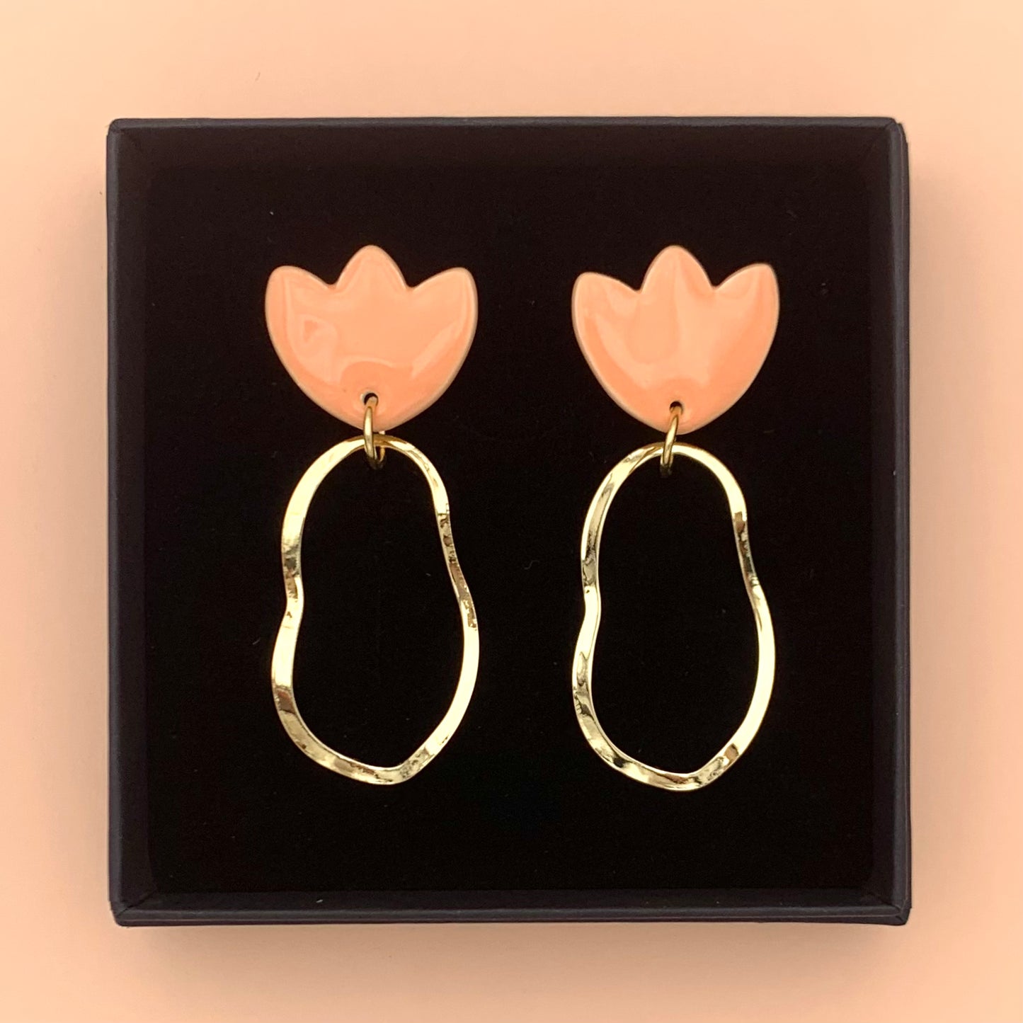 Boucles Flora, abricot