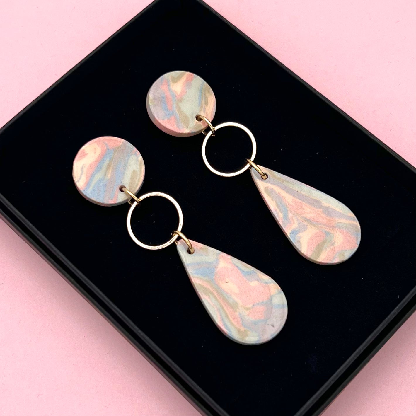 Boucles d'oreilles Nerikomi goutte