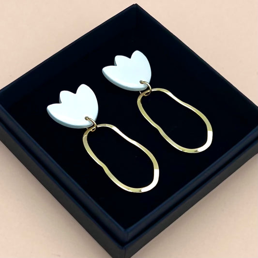 Boucles Flora, blanc