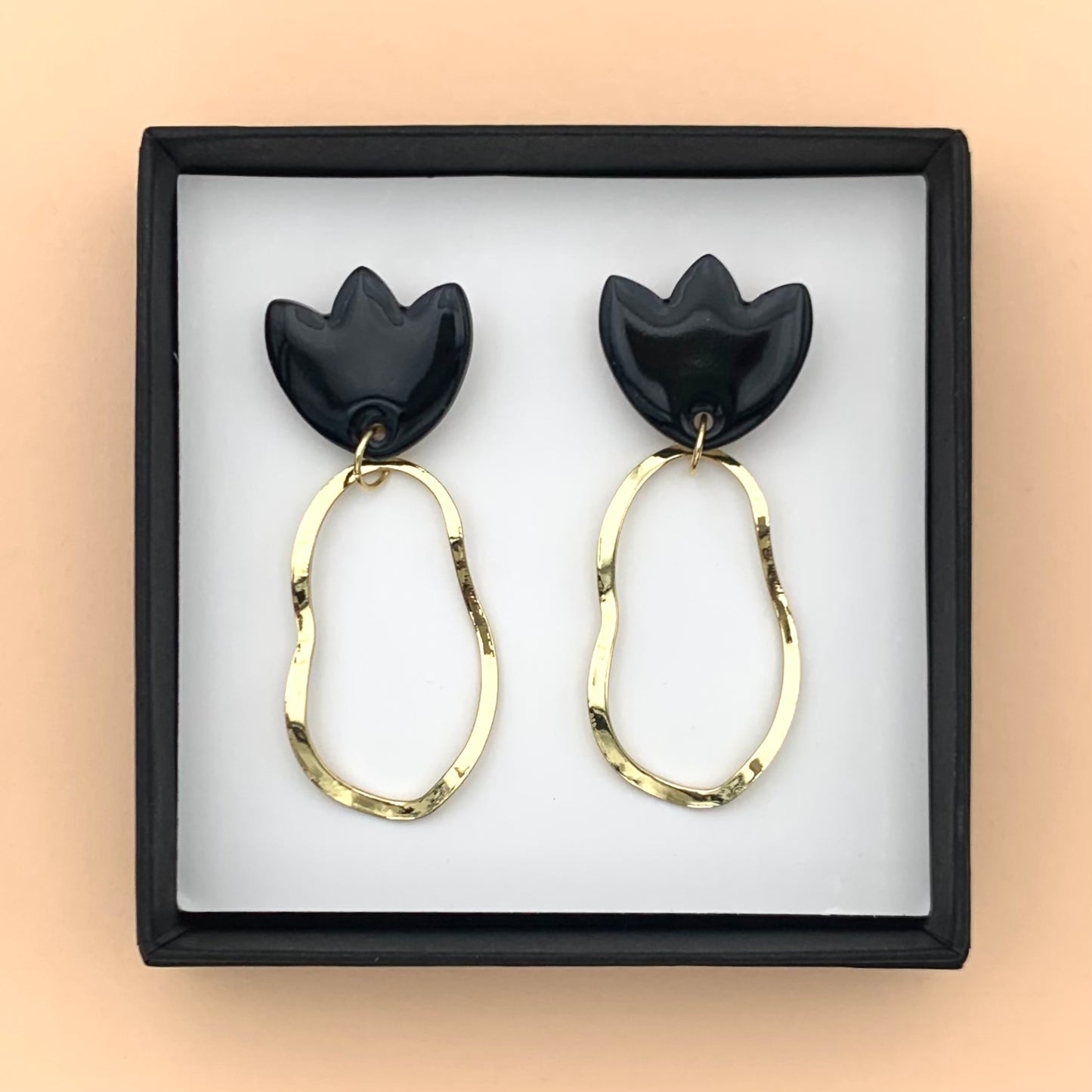 Boucles Flora, noir