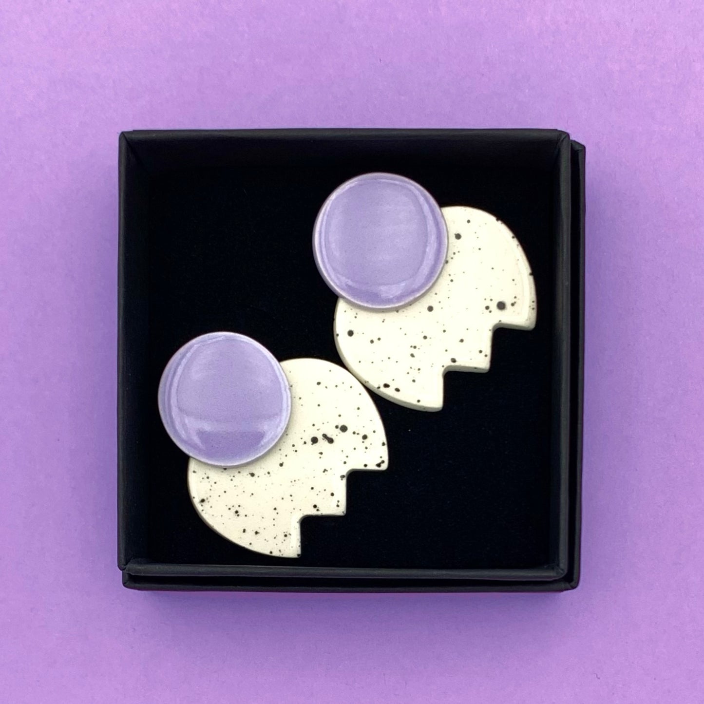 Boucles Bonbon moucheté, lavande