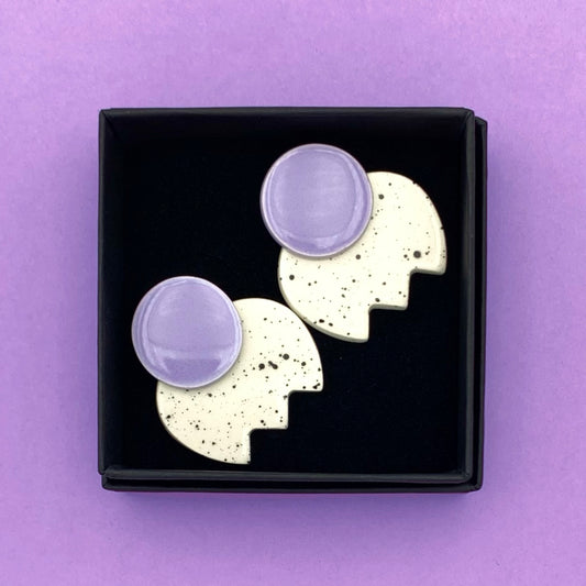 Boucles Bonbon moucheté, lavande