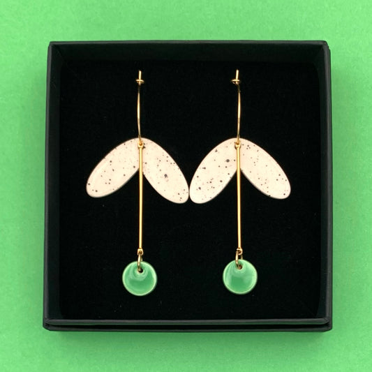 Boucles Pistil, vert pomme