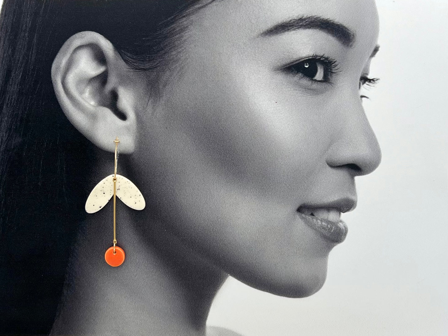 Boucles Pistil, orange