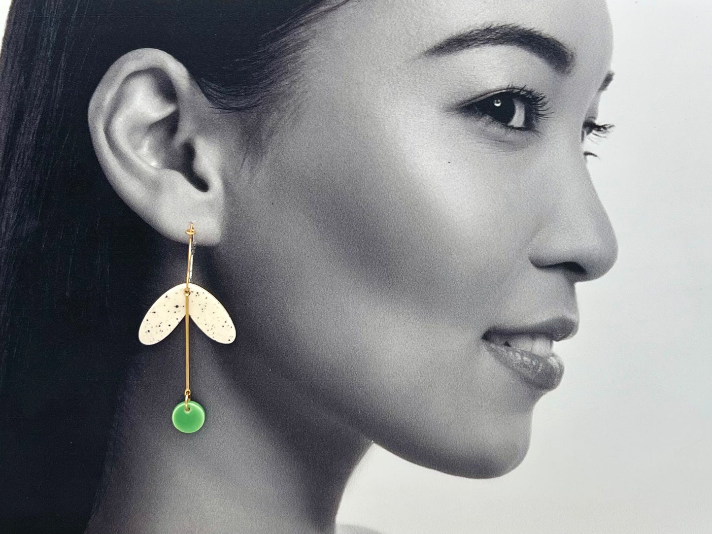 Boucles Pistil, vert pomme