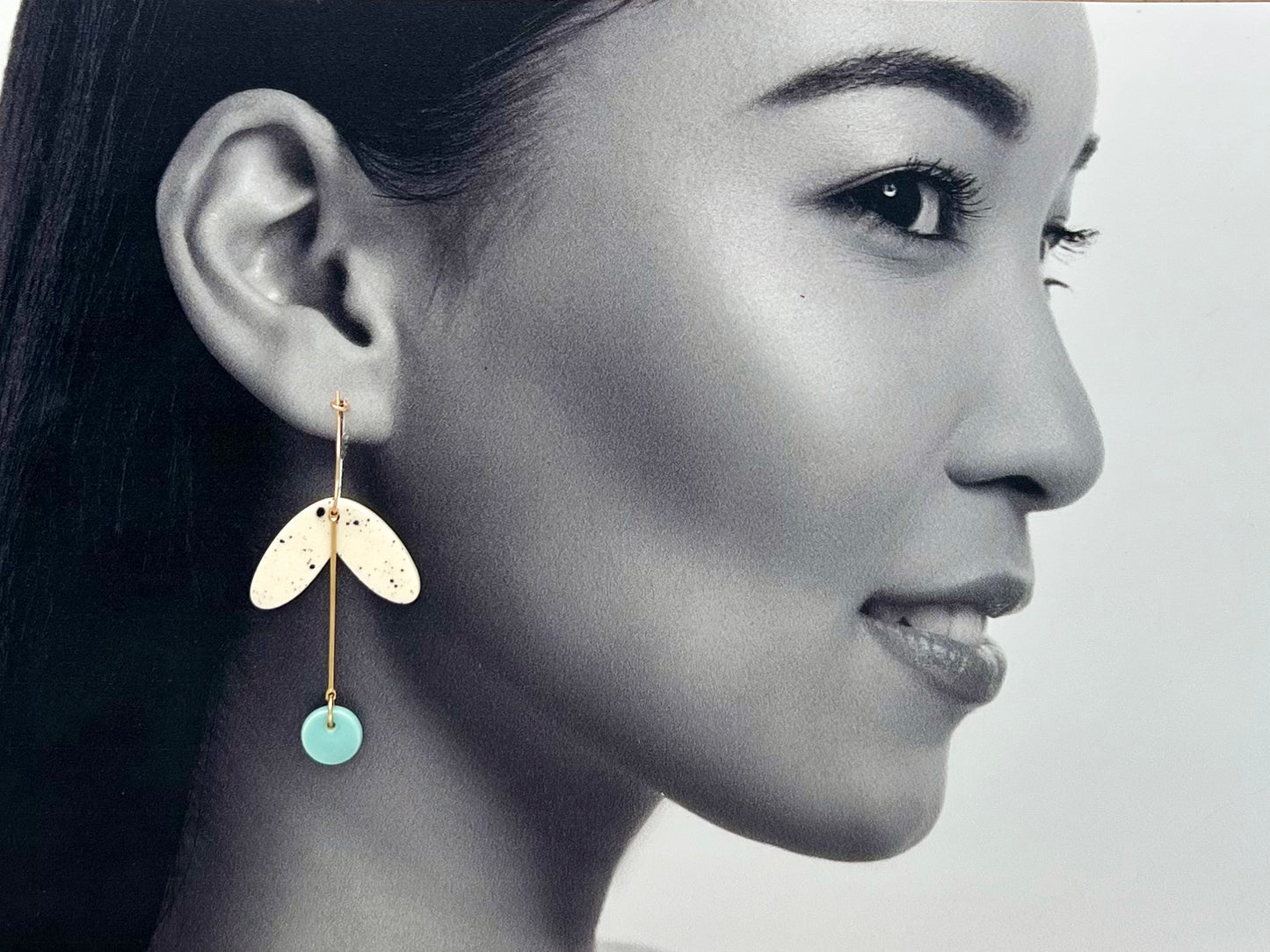 Boucles Pistil, turquoise